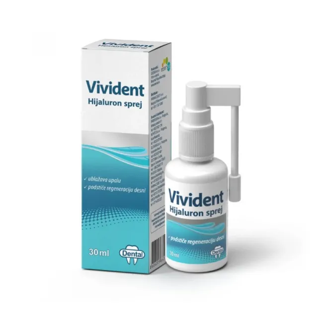 Vivident Hijaluron Sprej 30 Ml